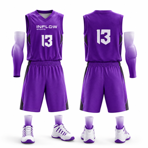 Uniformes de Baloncesto de Doble Cara de Alta Calidad, Uniformes de Baloncesto Juveniles, Uniformes de Equipo de Baloncesto de Malla Tejida - Product Image 5