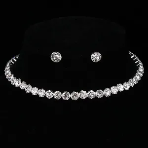 Premium Fine Womens Gold Material Custom Link <b>Chain</b> Necklace Silver Plated Round Brilliant Cut Trendy Fancy Diamond IGI - Product Image 1