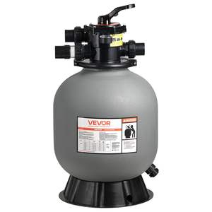 18-Inch 40 GPM Inground <b>Swimming</b> <b>Pool</b> <b>Sand</b> <b>Filter</b> System 7-Way Multi-Port Valve Backwash Rinse Recirculate Waste Winter <b>Pools</b> - Product Image 1