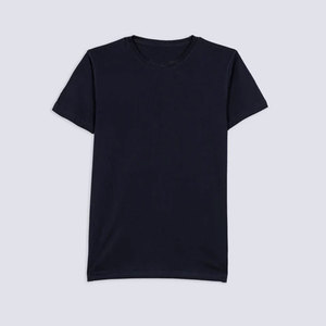 T-shirt décontracté pour homme en jersey 100% coton, tricoté, teint uni, col rond, coupe classique, léger, idéal pour l'été, vente en gros - Product Image 1