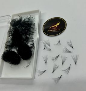 Custom 0.05 0.07 Cashmere Long Stem <b>Premade</b> Volume <b>Fan</b> Eyelash Extension 1000 <b>Fans</b> Wispy Loose Promade <b>Fans</b> Lash Extension - Product Image 6