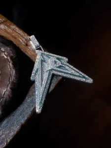 Custom 925 Silver Iced Out Moissanite Diamond Pendant Hip Hop Star Pendant Passes Diamond <b>Tester</b> Rapper Bling Pendant For Men's - Product Image 4