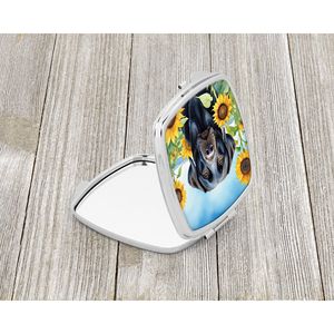 Miroir de maquillage portable pliant compact Labrador Retriever et tournesols miroir de voyage décoratif cadeau pour femmes et filles - Product Image 2