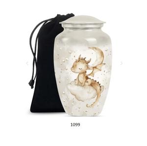 โกศบรรจุอัฐิรูปมังกรสำหรับผู้ใหญ่ชายและหญิง โกศตกแต่งสำหรับงานศพ โกศอนุสรณ์สำหรับบรรจุอัฐิมนุษย์ โกศสำหรับคุณแม่และคุณพ่อ สำหรับบรรจุเถ้ากระดูกมนุษย์ - Product Image 1