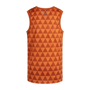 Sportswear Custom orange Basketball Jersey Sleeveless Mesh Front Logo Anti-Bacterial Breathable Athletic <b>Tank</b> Top wholesale - Product Image 5