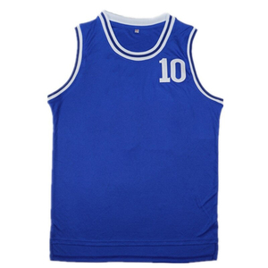 Maillot de basket-ball sur mesure respirant, grande taille, sans manches, pour l'été, avec design personnalisé, noms et numéros des joueurs - Product Image 5