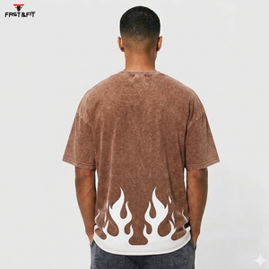 2026 High Quality Acid Wash T <b>Shirt</b> for Men Fitness & Casual Wear Comfortable T-<b>shirt</b> for men - Product Image 6