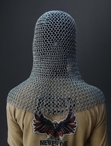 Conjunto de Armadura Medieval de Cota de Malla Completa - Camisa y Coif de Acero Suave - Disfraz de Cosplay Fatima - Product Image 6