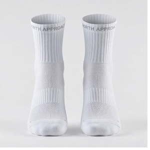 NORTH APPROACH Crew Athletic <b>Socks</b> White Breathable Running <b>Socks</b> for Adults Summer Season - Product Image 1