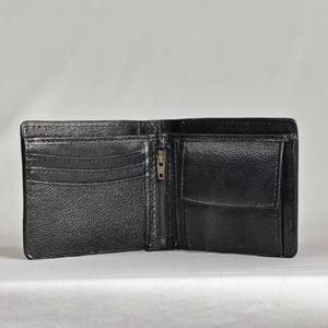 Portefeuille en cuir véritable fait main avec motif gaufré serpent, style vintage, fermeture pliante, portefeuille court pour homme, usage quotidien - Product Image 3