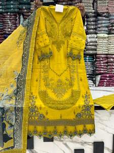 COLECCIÓN EID 2026, Tela de Viscosa con Trabajo de Tilla y Lentejuelas, Adornada con Tela Monar, Dupatta Estampada - Product Image 3