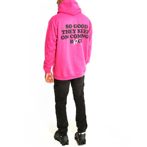 Men's Hooded Fleece Sweatshirt Oversized <b>Back</b> Print Casual Autumn Wear - Product Image 1