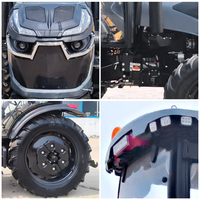Tractor de Ruedas 4x4 de 80HP para Agricultura Profesional con Cabina con Aire Acondicionado, Sistema Hidráulico Robusto y Gran Potencia de Elevación