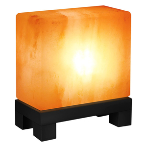 Lampe de sel de l'Himalaya naturelle moderne, forme carrée polie, éclairage d'ambiance, décoration artisanale pour la maison, décoration de table - Product Image 3