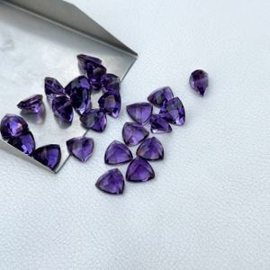 พลอยอเมทิสต์แอฟริกันธรรมชาติขนาด9มม. อัญมณีหลวมเจียระไนหลายล้านชิ้นสำหรับทำเครื่องประดับสำหรับทำสร้อยคอจี้แหวน - Product Image 4