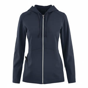 Blouse médicale à manches longues pour femme, veste zippée intégrale, uniforme d'infirmière, manteau de travail pour dentiste, hôpital, médecin, blouses souples - Product Image 5