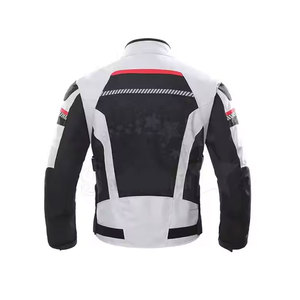 Vêtements de sport de course personnalisés, veste en textile Cordura pour moto avec logo, protection corporelle imperméable pour motard avec armure CE, coupe-vent - Product Image 2