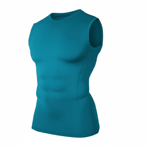 Débardeur basique à col rond pour femme, débardeur ajusté en coton, respirant, tricoté, style décontracté - Product Image 6