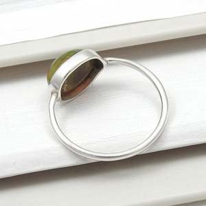 925 Sterling Silver Oval Cut Black <b>Opal</b> Gemstone Wedding <b>Ring</b> Handmade Gemstone Bohemian Jewelry Available At Wholesale Price - Product Image 2