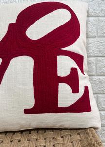 Housse de coussin carrée en coton 100% lavable, brodée à la main, personnalisable avec portrait, à pompons, noir et blanc, style bohème, pour canapé et lit, décoration intérieure - Product Image 3
