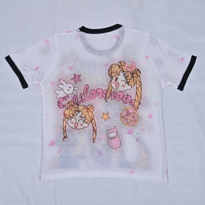 Wholesale Premium Quality Custom Bling Bling Rhinestones 100 Cotton Print Casual <b>Sequin</b> Embroidery Regular Fit Women's <b>T</b>-<b>shirt</b> - Product Image 4