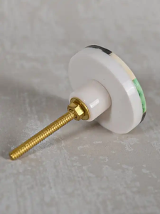 Natural Bone Cabinet Knobs Round Shape Modern Design 2 Inch Versatile Drawer Hardware for <b>Kitchen</b> Outdoor Living Room Hotel - Product Image 6