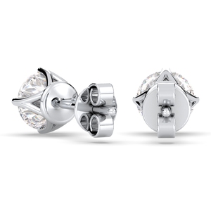 Boucles d'oreilles clous en or massif 14K 18K avec moissanite certifiée GRA, fermoir à vis, pour femmes, cadeaux de Saint-Valentin, bijoux REYES Wholesale - Product Image 4