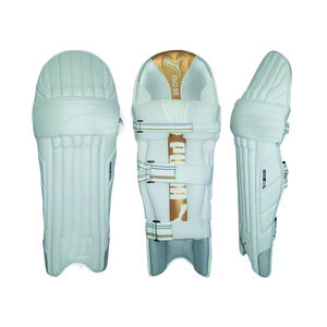 Genouillères de cricket blanches unies, légères, en PU, antidérapantes, avec logo personnalisé, ajustement confortable, haute protection - Product Image 6