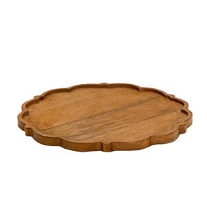 Plato base de madera 100% natural para decoración de mesa de boda, cocina o comedor, platos redondos y elegantes. - Product Image 5