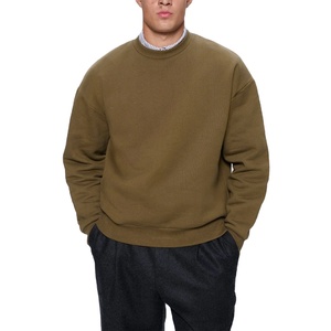 Sudadera Clásica de Cuello Redondo en Color Verde con Estampado Digital y Logotipo Personalizado, Comodidad Invernal para el Día a Día, 2 Piezas - Product Image 1