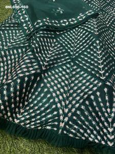 Heavy Excellent Quality <b>Net</b> with Sequins Embroidered A-Line <b>Green</b> Lehenga-Choli & Dupatta Manufacturer from Surat - Product Image 5