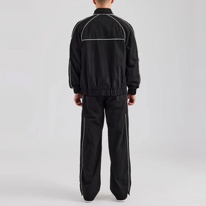 Survêtements de jogging d'hiver respirants sur mesure avec logo OEM imprimé, taille plus, nylon et coton, veste à séchage rapide avec bordures réfléchissantes pour hommes - Product Image 6