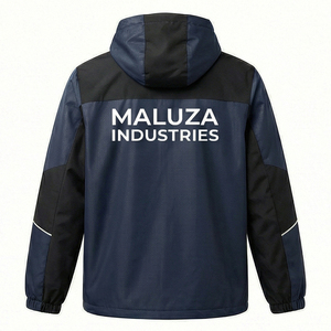 Chaqueta Impermeable con Capucha Unisex Directo de Fábrica, Chaqueta Cortavientos Personalizada con Logotipo para Ropa Urbana - Product Image 3