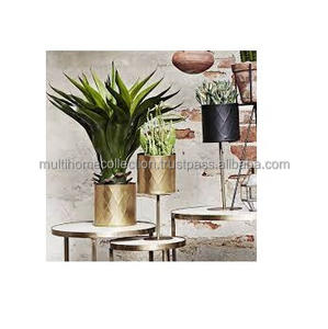 Maceta para interiores y exteriores, soporte de flores para sala de estar y exteriores, macetas y macetas de Metal de diseño a la moda, uso múltiple - Product Image 5