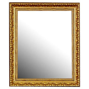 Espejo de Pared Rectangular con Marco Dorado de Estilo Antiguo, Espejo Decorativo Vintage para el Hogar, Espejo con Diseño Barroco Tallado a Mano - Product Image 1