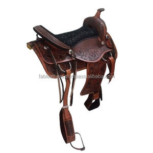 Selle d'équitation de plaisir occidental faite à la main résistante Style américain léger et confortable durable avec l'ensemble assorti de pointe - Product Image 1