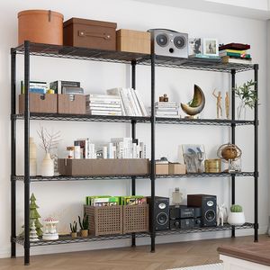 Espositore Regolabile a 4 Livelli 147*35*150cm in Ferro Verniciato a Polvere con Spaziatura tra i Livelli Liberamente Regolabile - Product Image 2