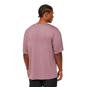 Camiseta Deportiva Oversize para Hombre, Transpirable, de Alto Rendimiento, para Entrenamiento, Ajuste Holgado, Color Rosa Claro - Product Image 5