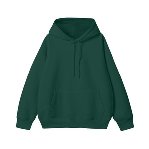 เสื้อฮู้ดโอเวอร์ไซส์แบบยูนิเซ็กซ์ สีพื้น มีกระเป๋าหน้า สไตล์ลำลองสำหรับฤดูใบไม้ร่วง แขนเสื้อแบบปกติ ผ้าเฟรนช์เทอร์รี่ - Product Image 1