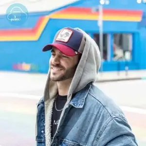 หมวกแก๊ปทรงทรัคเกอร์ 6 แผง ผ้าหนังกลับ ปักโลโก้แบบทอ ปิดด้วยกระดุมแบบ Snap Back สำหรับชายหญิง เหมาะสำหรับใส่ไปชายหาด รับผลิตตามสั่งขายส่ง - Product Image 4