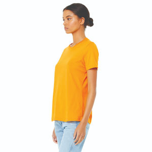 T-shirt à manches courtes en jersey décontracté pour femme, en coton peigné et filé en anneau 100 % Airlume, qualité durable, 32 fils simples, 4,2 oz, couleur or - Product Image 2