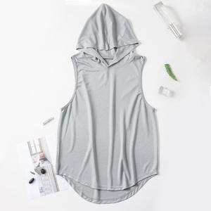 Nueva Camiseta Deportiva Informal con Capucha para Gimnasio y Running, Camiseta Corta de Verano para Hombre, Algodón Peinado de Alta Calidad a Bajo Precio - Product Image 3