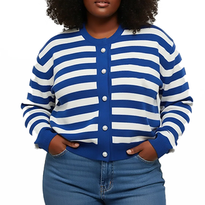 Custom Front Logo ZPB Women's Sorority Gift <b>Cardigan</b> <b>Sweater</b> Casual Print Knitted Long Sleeve Button <b>Sweater</b> Wholesale OEM ODM - Product Image 2