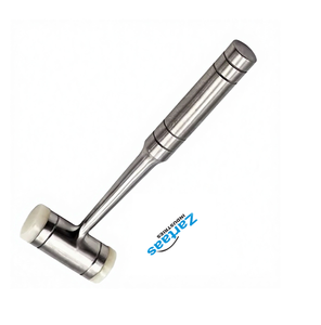 Martillo Ortopédico de Acero Inoxidable de Alta Calidad, Martillo de Doble Cabeza con Cabeza de Goma y Nailon, 25 cm, Instrumentos Quirúrgicos - Product Image 2