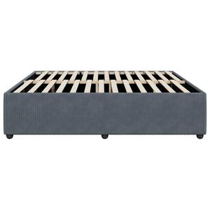 Cadre de lit rembourré gris foncé - Product Image 5