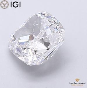 เพชร CVD สี E ความสะอาดระดับ VS1 น้ำหนัก 1.00 กะรัต รูปทรงสี่เหลี่ยมคุชชั่น พร้อมใบรับรอง IGI สำหรับเครื่องประดับชั้นเยี่ยม - Product Image 6