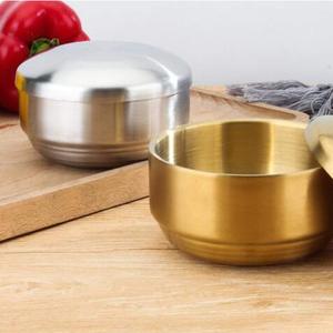 Bols à sauce en acier inoxydable de qualité supérieure, dorés et argentés, à double paroi, pour condiments, petites collations, desserts, vaisselle, Craftera Exports - Product Image 3