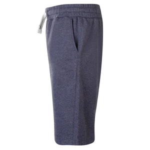 Shorts Bermuda en coton gris foncé pour homme avec cordon de serrage à la taille et poches, style décontracté, 100% coton French Terry. - Product Image 4
