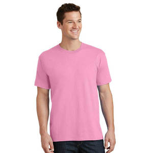 T-shirt en toile de coton streetwear écologique uni pour homme, léger, doux, col rond, décontracté, basique, pour un usage quotidien, vente en gros aux États-Unis - Product Image 2