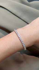 Cut Lab Grown Diamond Tennis <b>Bracelets</b> Prong Set Everyday Wear Minimalist Luxury Fine Jewelry 14K 18K <b>Solid</b> Gold IGI Certified - Product Image 4